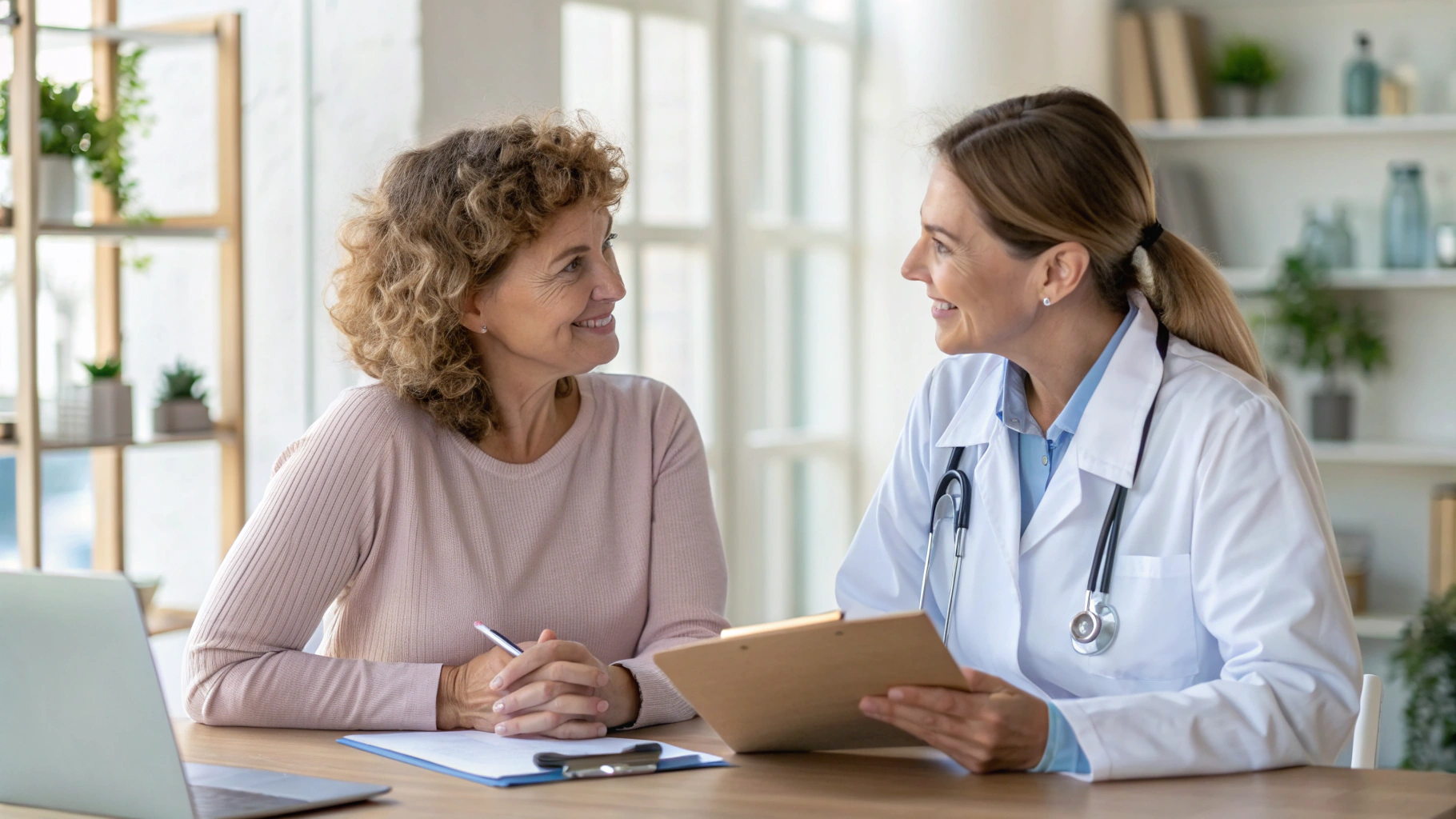 Doctor consulting with patient about stroke prevention
