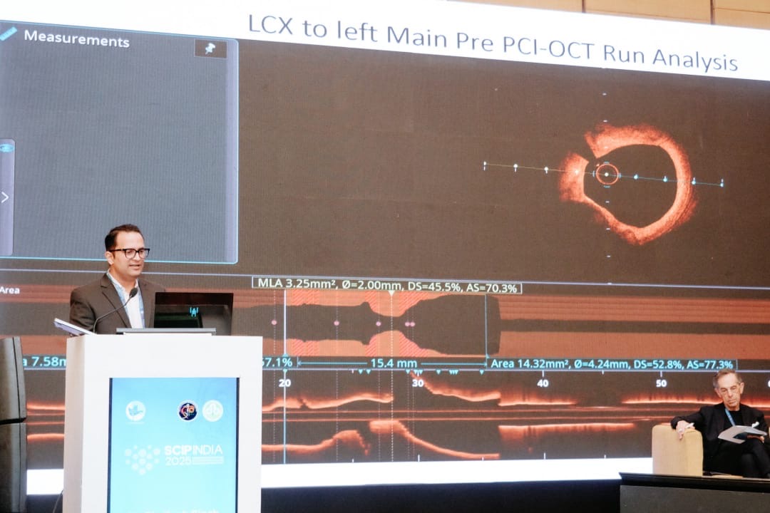 Dr. Shailesh Singh at SCIP INDIA podium