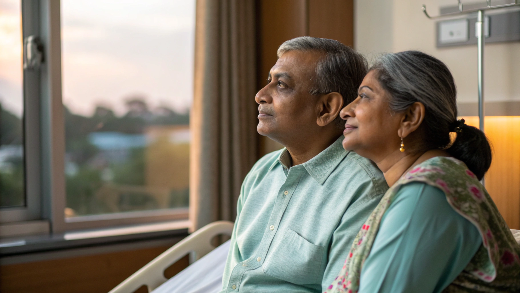 Couple discussing treatment options together - supported decision making